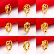 แหวนไม่ลอก แหวนหุ้มทอง ไม่ลอก ไม่ดำ แหวนทอง 2สลึง แหวน แหวนทองปลอม เครื่องประดับ ทองเหมือนแท้ ทองโคลนนิ่ง