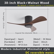 ✨NEW✨KAJIAPU 38/46/56in Modern industrial ceiling fan Detachable and easy to clean fan blades Only 2