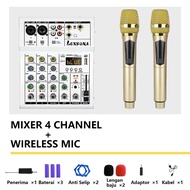 LUXSONA profesional Mixer 4 chanel/99DSP mixer audio/ 6 chanel mini mixer premium/Amplifier USB Blu