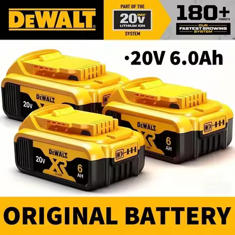 Original DeWALT Battery 20V 5Ah 6Ah Power Tool Battery DCB206 DCB205 DCB200 DCF887 DCG405 DCD791 DCF