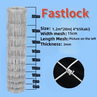 Pagar Cyclone Fence 3.3 4 5 6 Kaki Fastlock/Griplock Pagar Kambing Lembu Rusa Tinggi 50 Meter Jaring