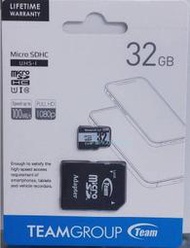 平廣 公司貨 TEAMGROUP 32GB MICRO SD CARD 記憶卡 TUSDH32GCL10U03