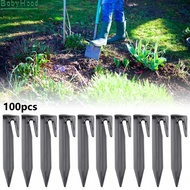 Boundary Pegs 100pcs 8.5cm Accessories Black Boundary Nail Lawn Spikes