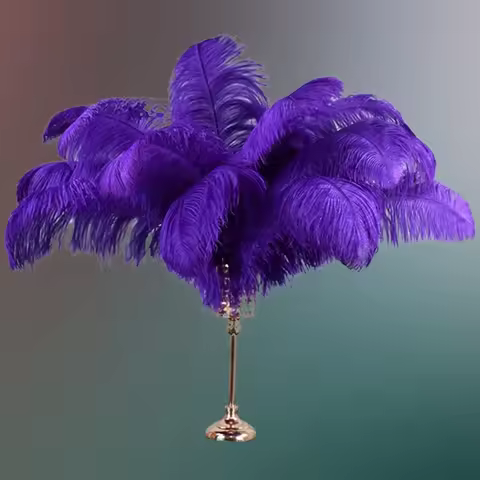 Purple Ostrich Feather Decor 15-70cm/6-28" Big Large Ostrich Feathers for Crafts Decor Table Centerp