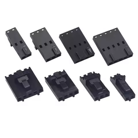 20pcs MX2.54 Dupont Connector 2/3/4/5/6Pin with Belt Buckle Single Row 2.54mm Housing