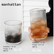 [1PC] MANHATTAN Glass Crystal Cocktail Glass Whisky Scotch Irish