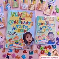 VOWELS AND CONSONANS Activity Books for kids