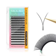NAGARAKU yy Eyelash Extensions Supplies y lash 0.05mm D curl Mix Tray 8-15mm Premade 4D Easy Fan Rus