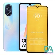 OPPO A18 full screen 9D tempered glass with free glass cleaning paper