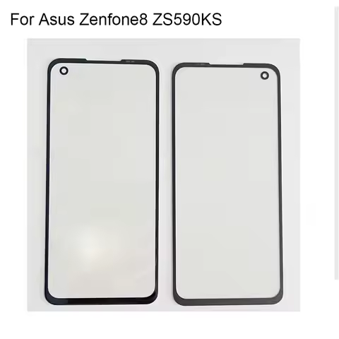 For Asus Zenfone8 ZS590KS Front LCD Glass Lens touchscreen For Asus Zenfone 8 Touch screen Panel Out