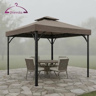 [deevoka] SiaBiced Replacement Gazebo Canopy Protection Double Tier Canopy Top Waterproof Gazebo Roo