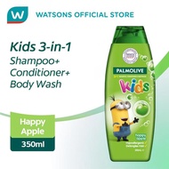 PALMOLIVE Kids 3-in-1 Shampoo Body Wash and Conditioner Happy Apple 350ml