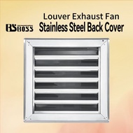 BSBOSS Louver Exhaust Fan Stainless Steel Back Cover (6-12")