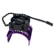 (BGSJ) Motor Heatsink Cover Cooling Fan for 144001 124019 124018 124016 104001 RC Car 540 550 3650 M