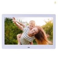 ZOM Andoer 10 Inch Wide LCD Screen Digital Photo Frame 1024 * 600 High Resolution Electronic Photo Frame with MP3 MP4 Video Player Clock Calendar Function 2.4G Remote Control