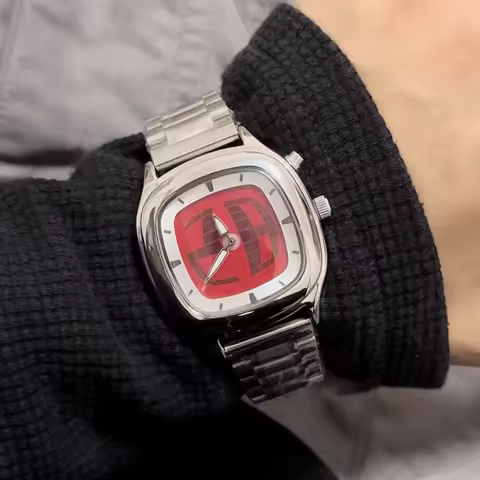 Fashion Digital Display Dynamic Watch Vintage y2k Waterproof Quartz Wristwatch for men Square Shape 