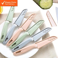Multi-Purpose Stainless Steel Kitchen Knife with Protective Cover (1 PC) | Random Colors