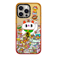 Original CASETiFY Lucky Cat Peach Haze Case for iPhone 15 Pro Max / iPhone 14 Pro Max / iPhone 13 Pr