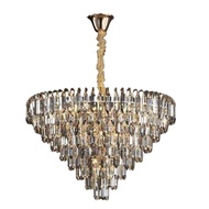 CHENRUI โคมไฟระย้าคริสตัลหรูหราโคมไฟร้านอาหารขนาดเล็กสไตล์โมเดิร์นประหยัดพลังงานปกป้องดวงตา