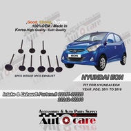 Valve Intake &amp; Valve Exhaust Hyundai EON 2011-2019 Model Sold as Set