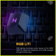 ◴ ▧ ◳ RAKK Sari V2 RGB Usb Built-in Wristrest Doubleshot Keycaps Gaming Keyboard