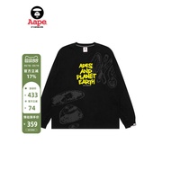 Aape Flagship Store Men's Spring Letter Pattern Print Casual Trendy Long-Sleeved T-Shirt 1728XXP