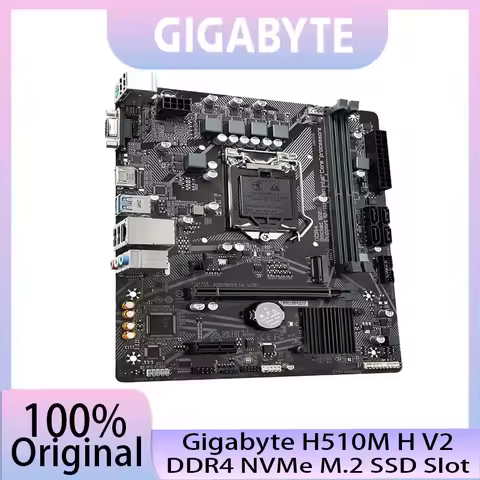 Gigabyte H510M H V2 Micro ATX Desktop Motherboard LGA1200 DDR4 HDMI VGA Support 10th And 11th Gen CP