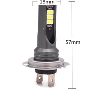 สำหรับ BMW S1000RR 2009-2017 2018 2019-2Pc H7 6000K LED สีขาวด้านหน้าหลอดไฟหน้าชุดไฟฉายติดศีรษะไฟหน้