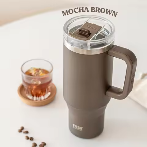Tyeso 900/1200ml Stainless Steel Vacuum Insulated Travel Mug BPA Free Hot & Cold Coffee Tumbler with