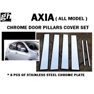 AXIA chrome  door pillars cover set (6pcs, stainless steel plate)