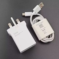 Xiaomi Mi ที่ชาร์จของแท้55W TurboCharge Redmi Note 13 12 Mi 11T 11 Lite Poco แผ่น F5 5 Tablet Pro ที