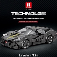 Bugatti Car Block Connector Set Supercar Night Model Boy Educational Toys 8-12 Years Old