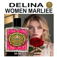 DELINA PERFUME 50ML + FREE GIFT SATU BOTOL PERFUME 5ML