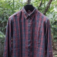 Kemeja Flanel Lengan Panjang UNIQLO Second Original Ukuran XL - FLPUNI013XL