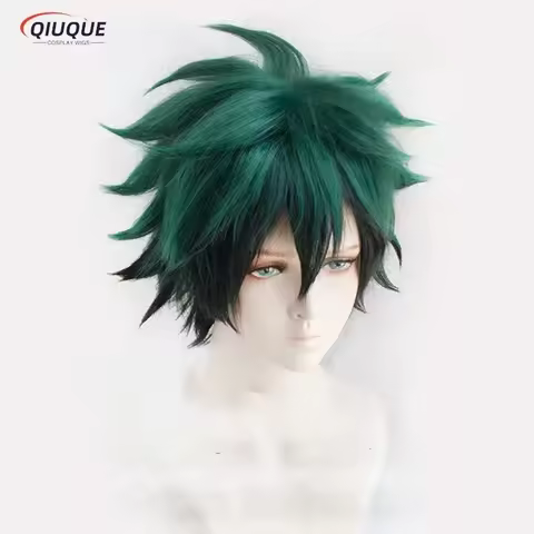 Halloween Anime Cosplay Izuku Midoriya peluca Boku No Hero Academia Academia Cosplay pelo Izuku Mido