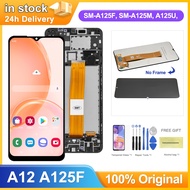 《6.5'' A12 Display Screen with Frame for Samsung Galaxy A12 A125 A125F A125M Lcd Display   Touch Scr