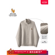 British Little Fox 26 Spring 800g Heavy Thick Needle Fleece Stand-Up Collar Sweater Men Women Cardig