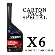 Caltex Techron Concentrate Plus (6 Bottles x 355ml) Petrol Complete Fuel System Cleaner