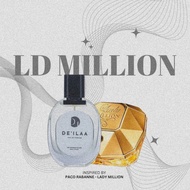 Deilaa Perfume Inspired By Lady Million 30ML & 10ML EDP Long Lasting (Minyak Wangi Wanita)