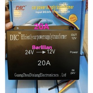 Car Power Supply DC 24V to 12V 20 Ampere / DC Step Down 24V to 12V 20A