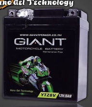 สุดยอด แบตเตอรี่แท้ YTZ8V 12V8AH สำหรับรถรุ่น X-MAX300 CBR250300 CB250300600F