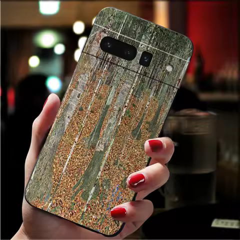 Phone Case For Google Pixel 10 9 Pro XL 9A 8 7 6 Pro Pixel 8A 7A 6A Pixel 8 7 6 5 Kiss Gustav Klimt 
