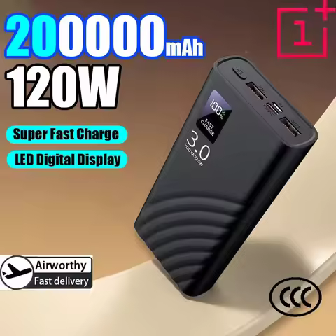 ONEPLUS Power Bank 500000mAh 120W Super Fast Charging Large Capacity Battery Charging Powerbank For 