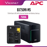 APC UPS BX750MI-MS 750VA, 230V BACK UPS AVR UNIVERSAL SOCKET WITH BATTERY BACKUP * UNINTERRUPTIBLE P