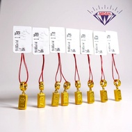 Midah Loket Jongkong Emas 916/ Gold Bar Pendant Charm 916 Gold