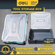 Deli Tools Tool Storage Box / Kotak Alat Perkakas Ukuran 20 CM Sangat Kokah DL1001