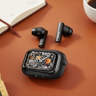 NE40 AI Translation Bluetooth Earphones with LCD Touch, HIFI Sound, IPX5 Waterproof  Fon Telinga Blu