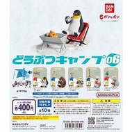 全新 正版 Bandai 露營動物扭蛋Vol.6 木凳 set of 5
