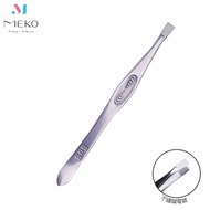 MEKO Threaded Flat Eyebrow Clip A-061/Plucking Eyebrow Tweezer Stainless Steel [Official Flagship St