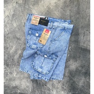 Celana Jeans Pendek Cargo Pria Reguler Kualitas Premium Import Santai Keren